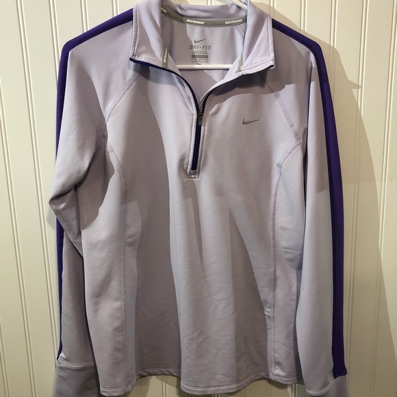 Nike Tops - Nike Purple Dri Fit Zip Up